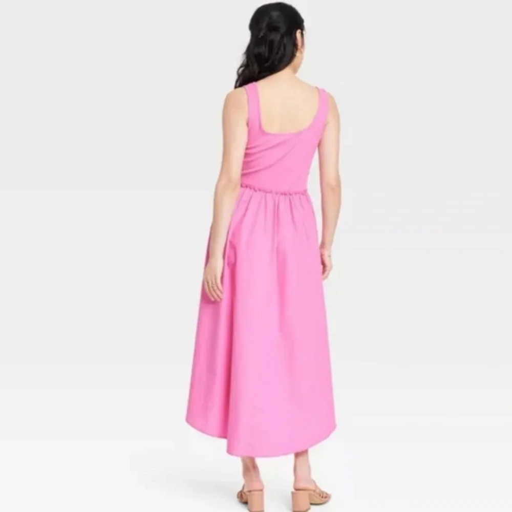 New with tags A New Day Pink midi dress so cute size XXL - Picture 2 of 5